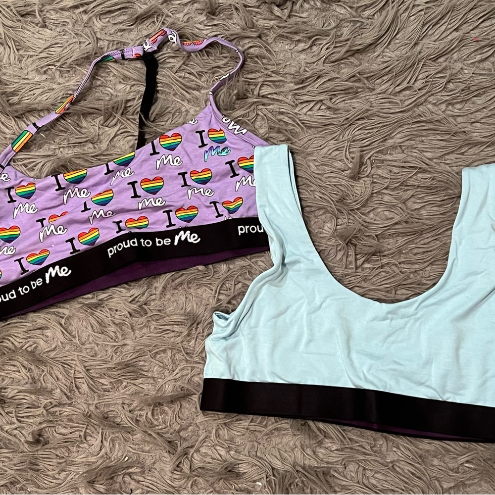 MeUndies me undies 2 bralettes size XL new